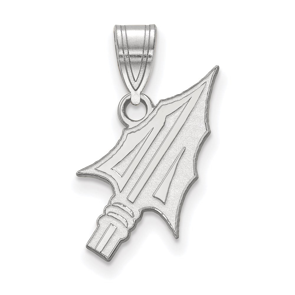 14K White Gold Logoart Florida State University Arrow Medium Pendant