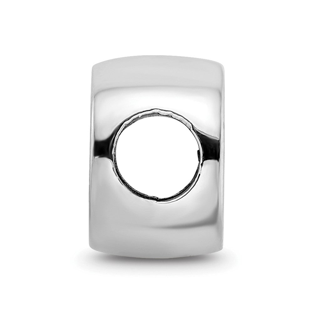 Sterling Silver Rhod-Pltd Logoart U. of Tennessee Enameled Bead