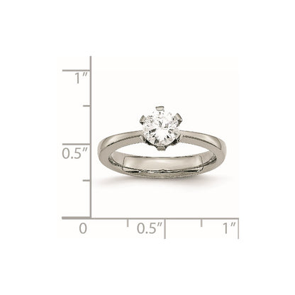 Titanium Cz Ring (Size 6 Only)