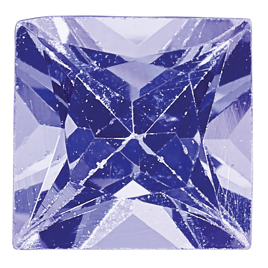 Gemstone Tanzanite A Quality 3mm Princess