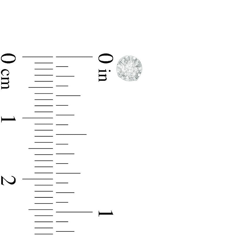 0.25 CT. T.W. Diamond Solitaire Stud Earrings in 10K White Gold