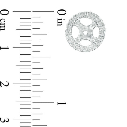 0.33 CT. T.W. Diamond Frame Earring Jackets in 14K White Gold