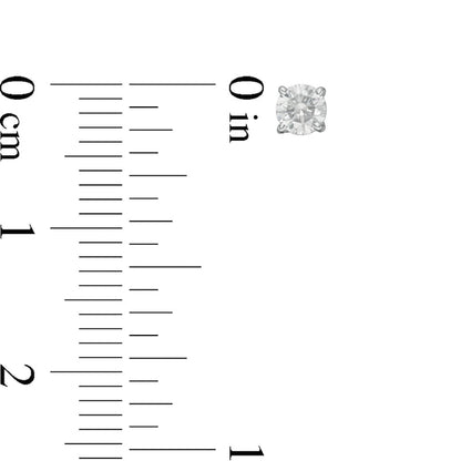 0.33 CT. T.W. Diamond Solitaire Stud Earrings in 10K White Gold