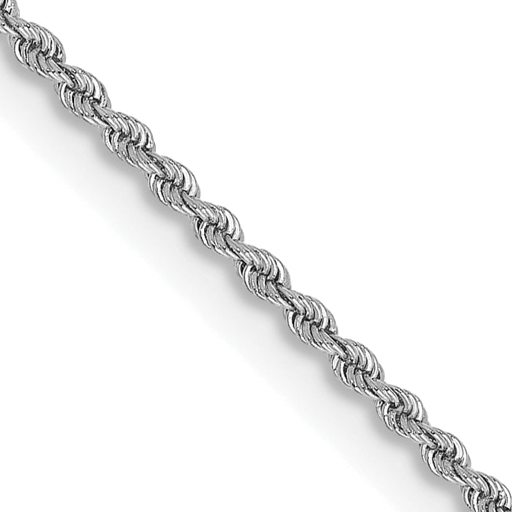 14k Yellow Gold 2mm Regular Rope with Lobster Clasp Chain Necklace