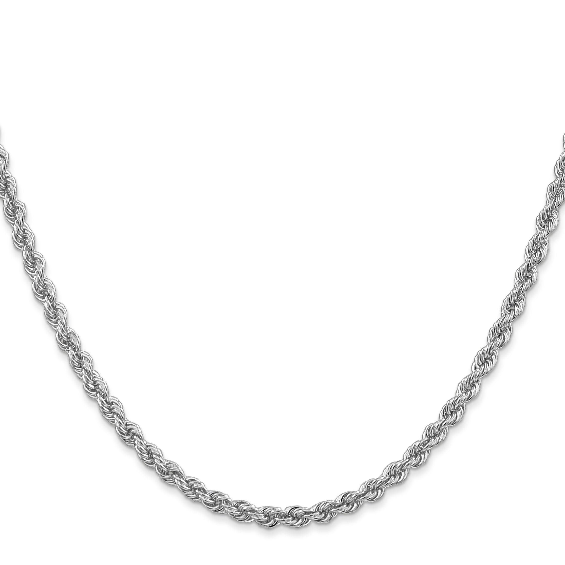 14k Yellow Gold 26 inch 3mm Regular Rope with Lobster Clasp Chain Necklace