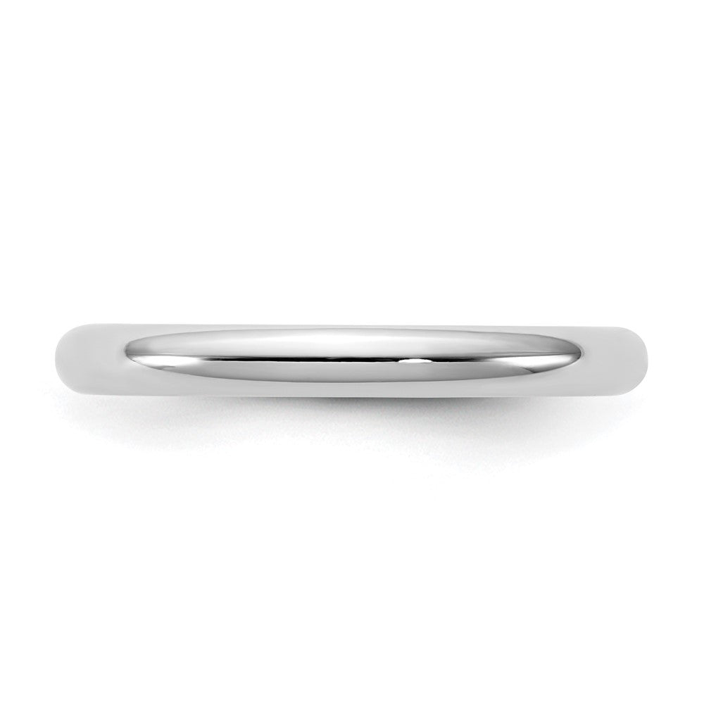 10K White Gold 10Kw 2.5mm Standard Comfort Fit Band Size 12