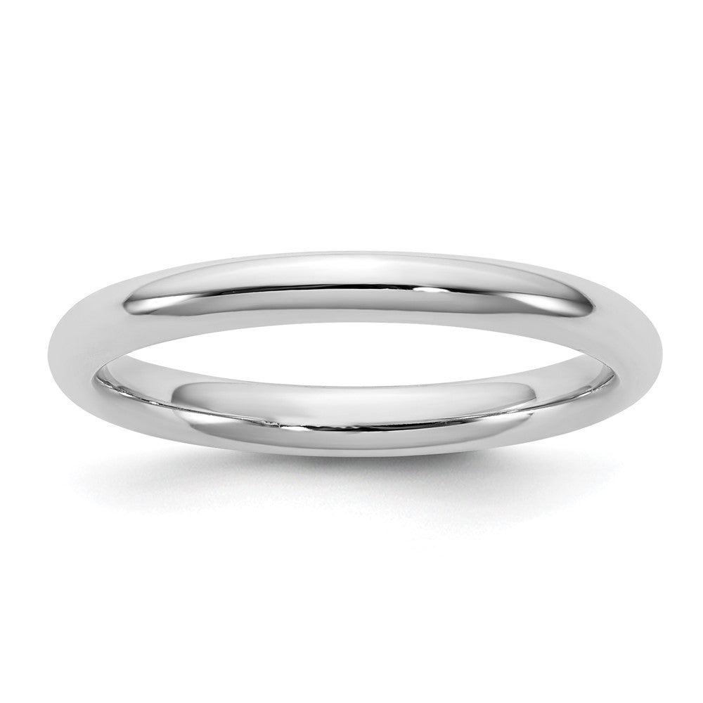 10K White Gold 10Kw 2.5mm Standard Comfort Fit Band Size 12