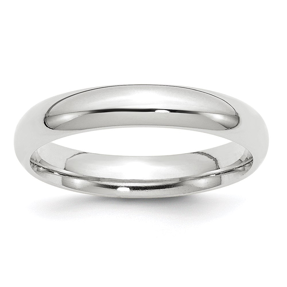 18k White Gold 4mm Standard Weight Comfort Fit Wedding Band Ring