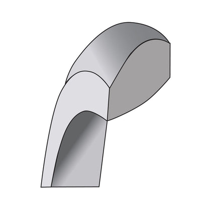 10k White Gold 7mm Lightweight Comfort Fit Wedding Band Ring