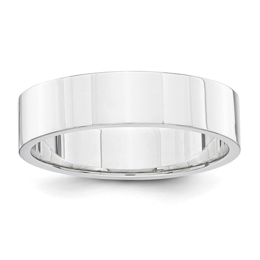 14k Yellow Gold White Gold 5mm Flat Wedding Band Ring