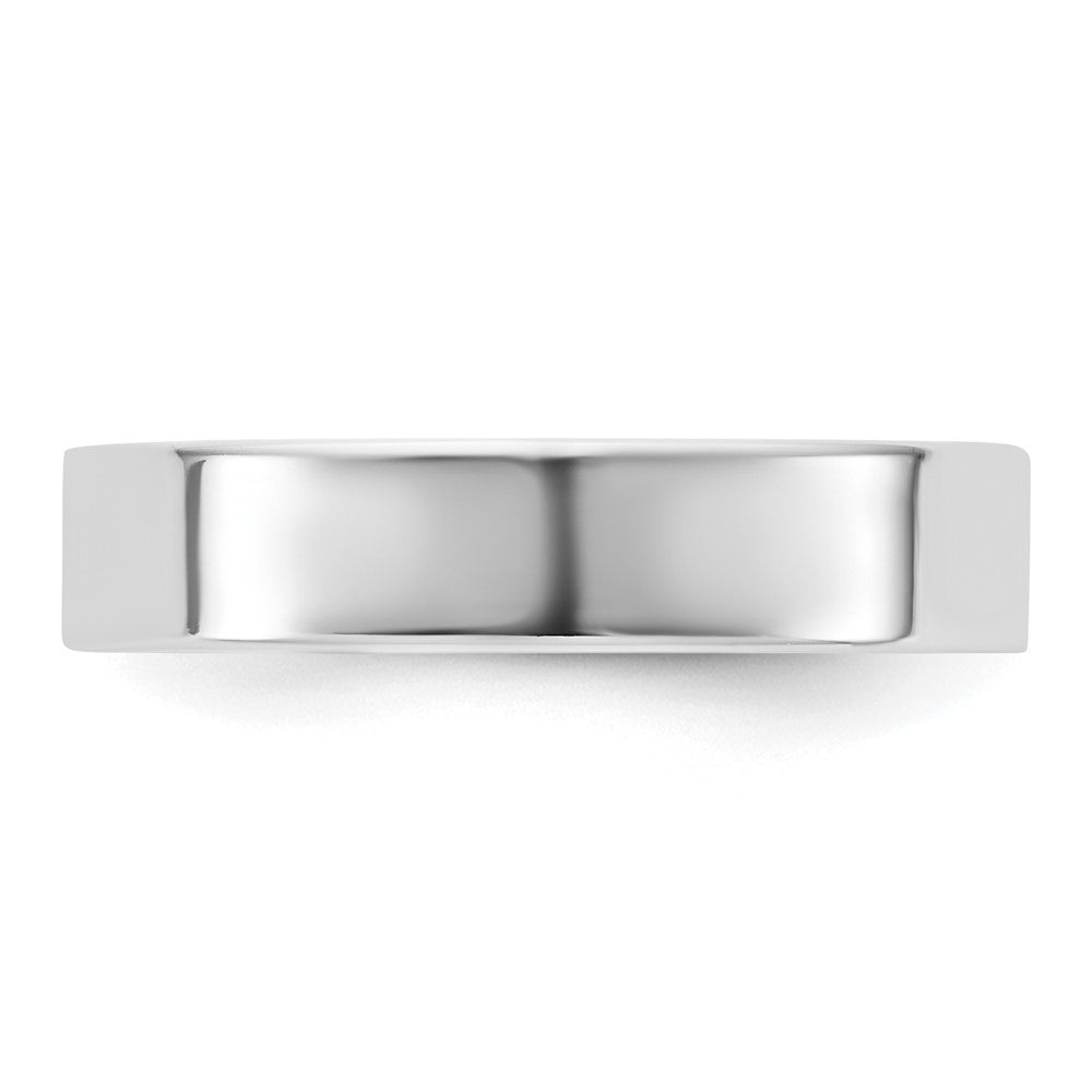 10K White Gold 10Kw 4.5mm Standard Flat Comfort Fit Band Size 12