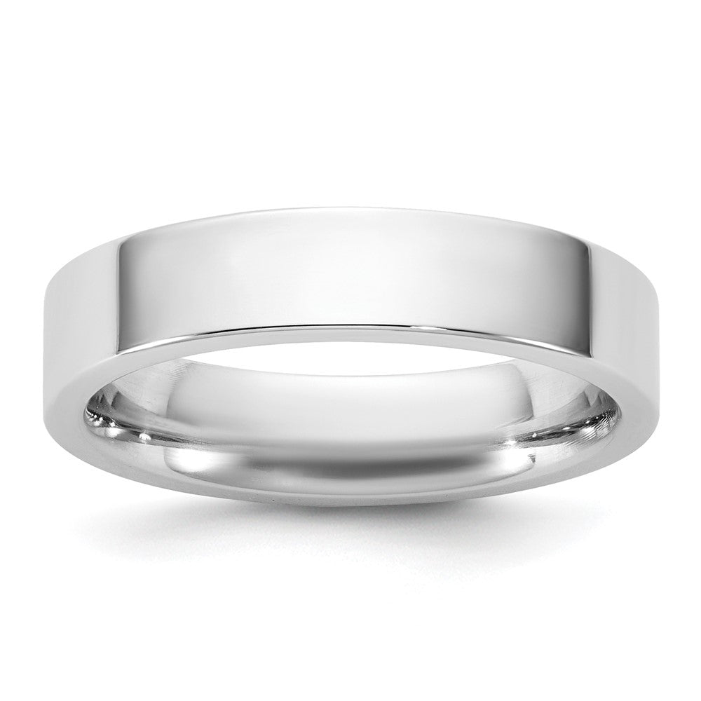 10K White Gold 10Kw 4.5mm Standard Flat Comfort Fit Band Size 12