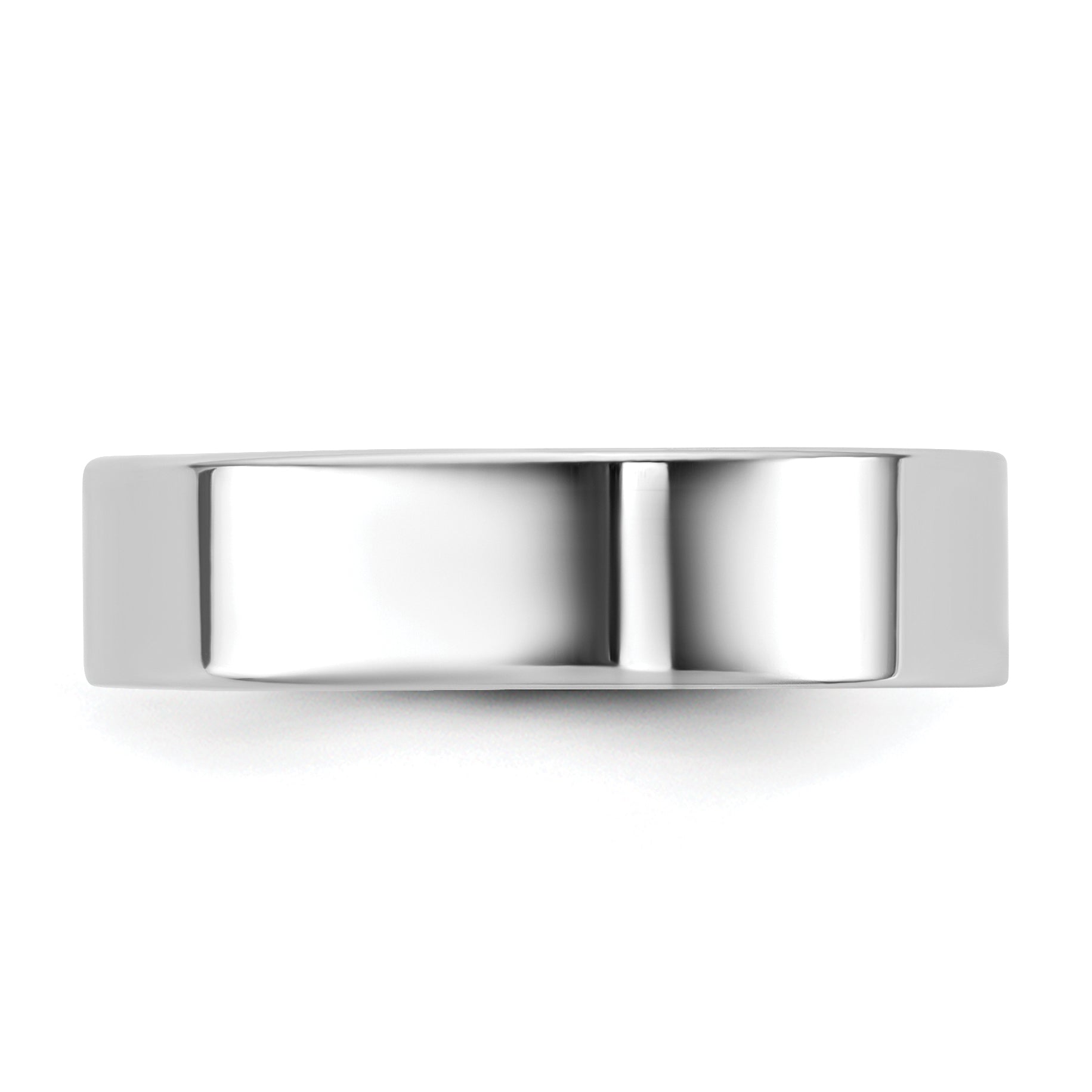 10K White Gold 10Kw 5.5mm Standard Flat Comfort Fit Band Size 7
