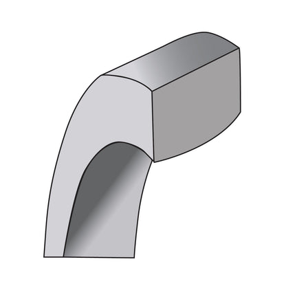 10K White Gold 10Kw 5.5mm Standard Flat Comfort Fit Band Size 7