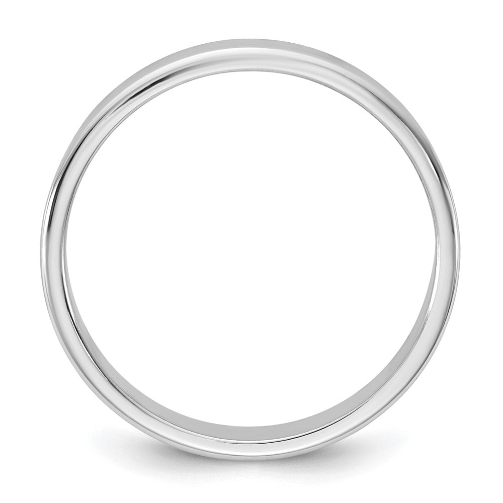 10K White Gold 10Kw 3.5mm Lightweight Flat Band Size 14
