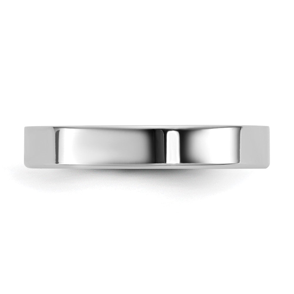 10K White Gold 10Kw 3.5mm Lightweight Flat Band Size 14