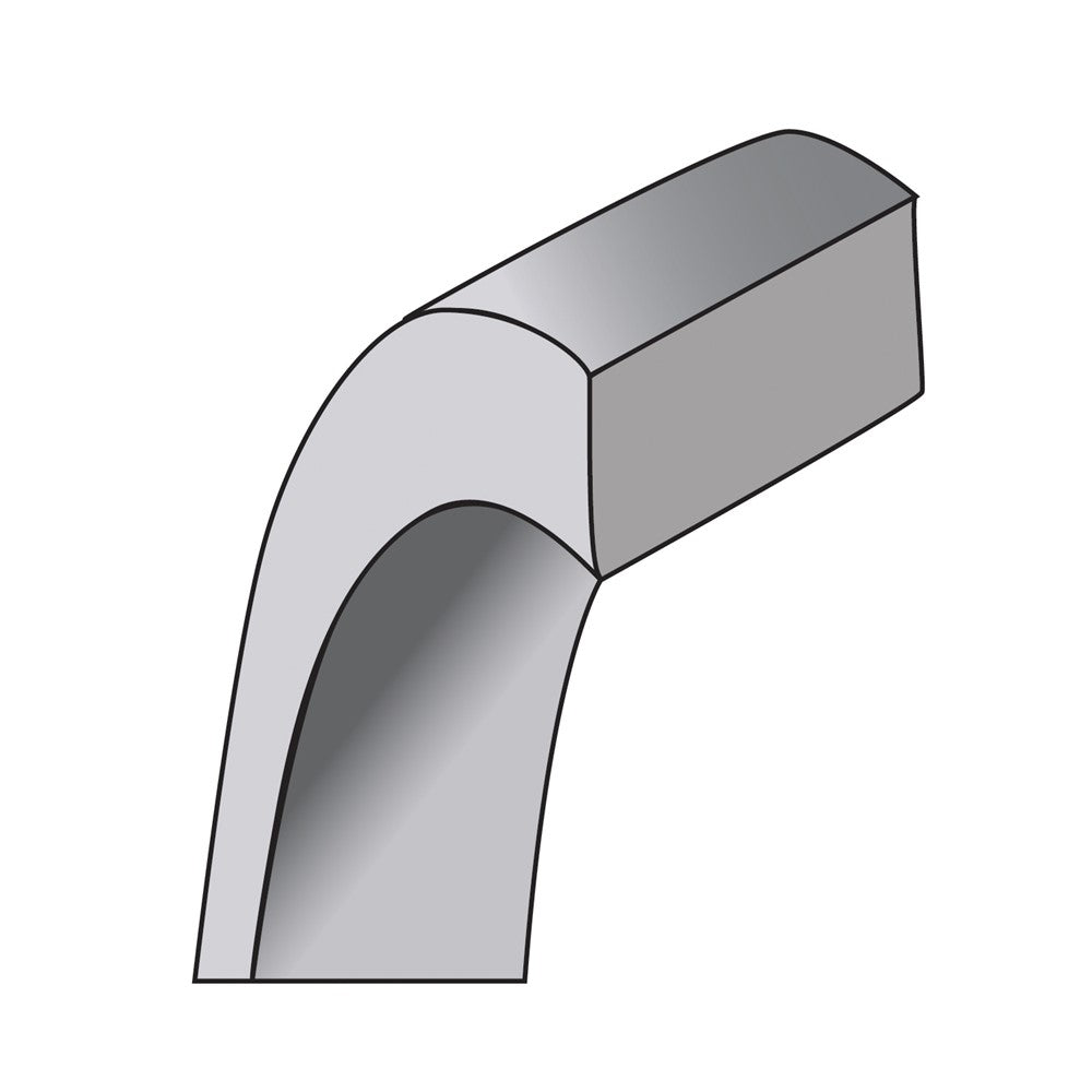 18k White Gold 4mm Lightweight Flat Wedding Band Ring