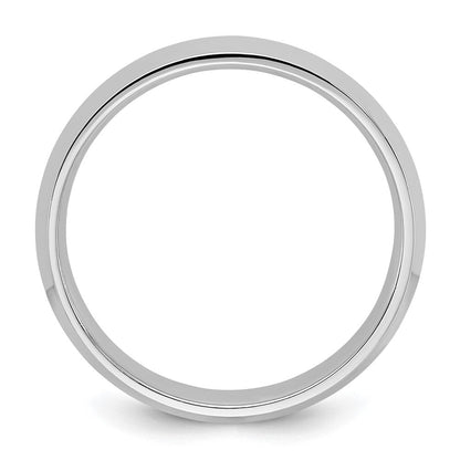 10k White Gold 4mm Knife Edge Comfort Fit Wedding Band Ring