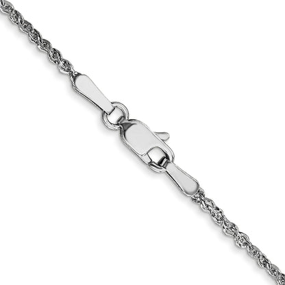 14K White Gold 22 Inch 1.7mm Ropa With Lobster Clasp Chain Necklace