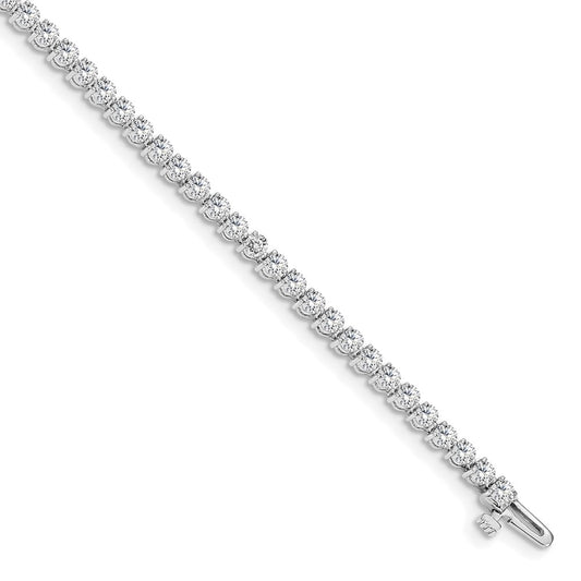 14k White Gold 4 3/4 Ct. Lab Grown Diamond VS/SI+ G+ Tennis Bracelet