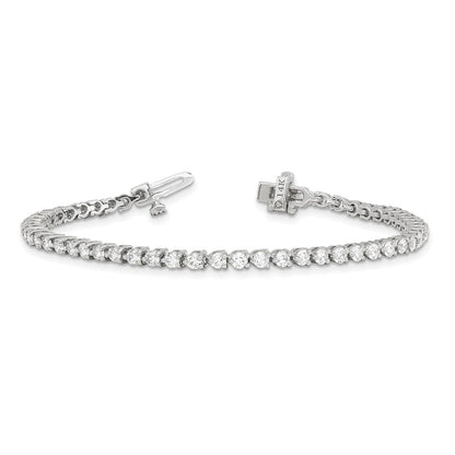14k White Gold 3 1/3 Ct. Lab Grown Diamond VS/SI+ G+ Tennis Bracelet