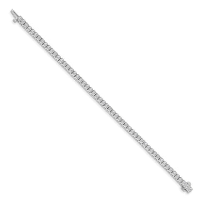 14K White Gold Lab Grown Diamond VS/SI FGH Tennis Bracelet