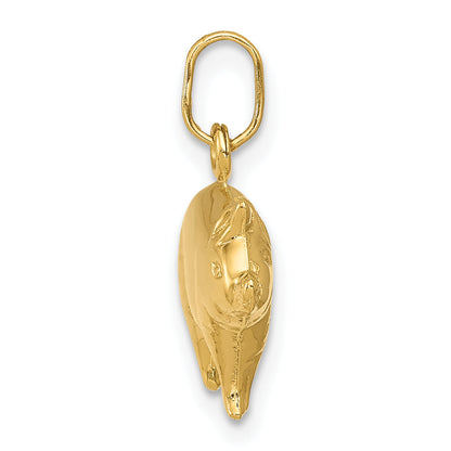 14k Yellow Gold 14k Pig Charm
