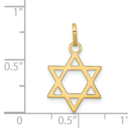 14k Yellow Gold 14k Star of David Pendant