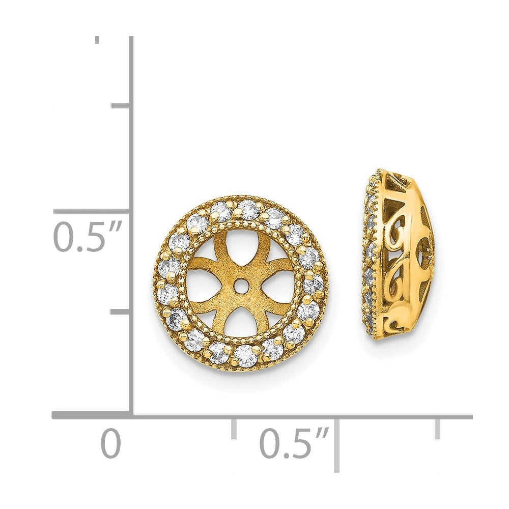 14k AAA Diamond Earring Jacket