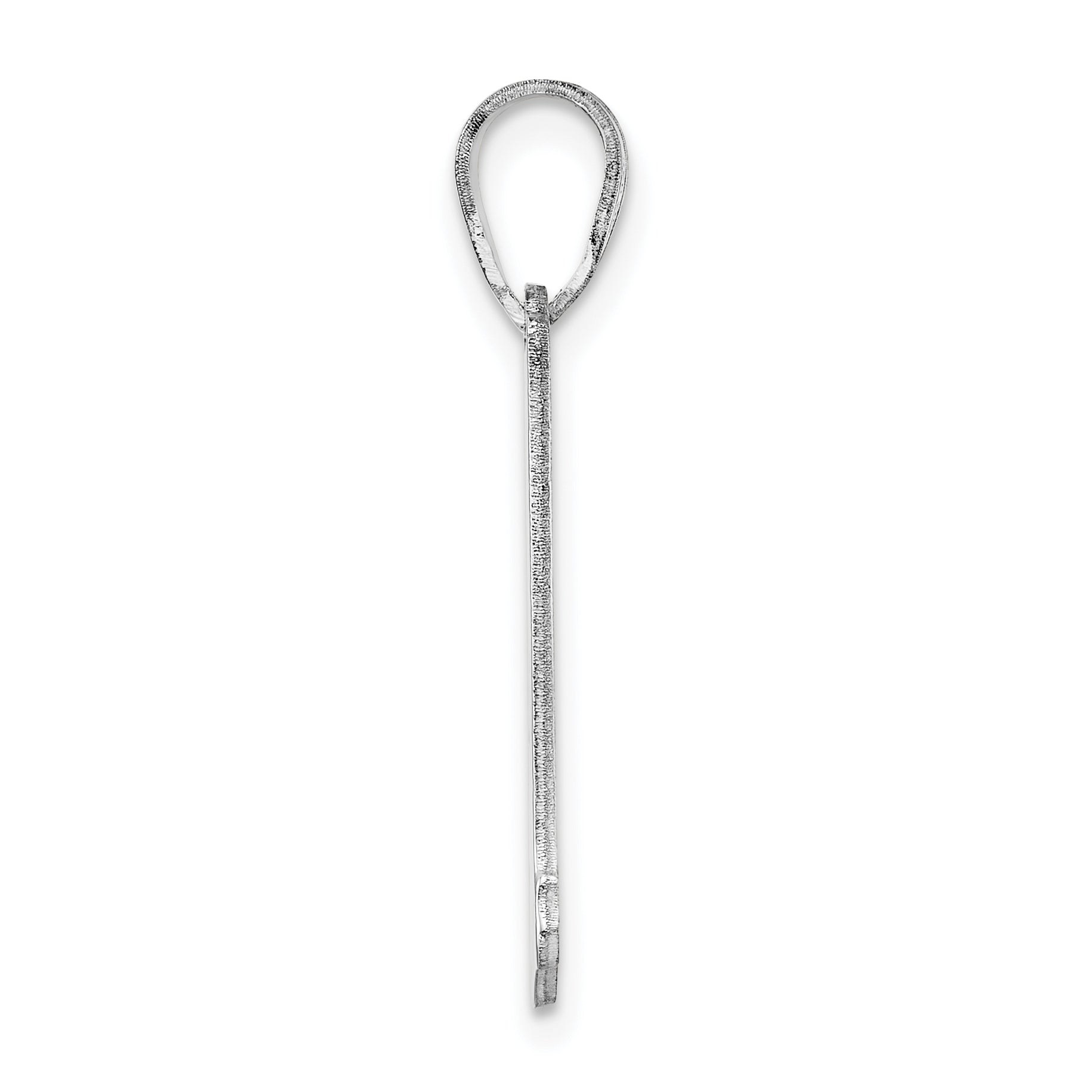 Sterling Silver Silver/Rhodium Plated New Hampshire State Pendant