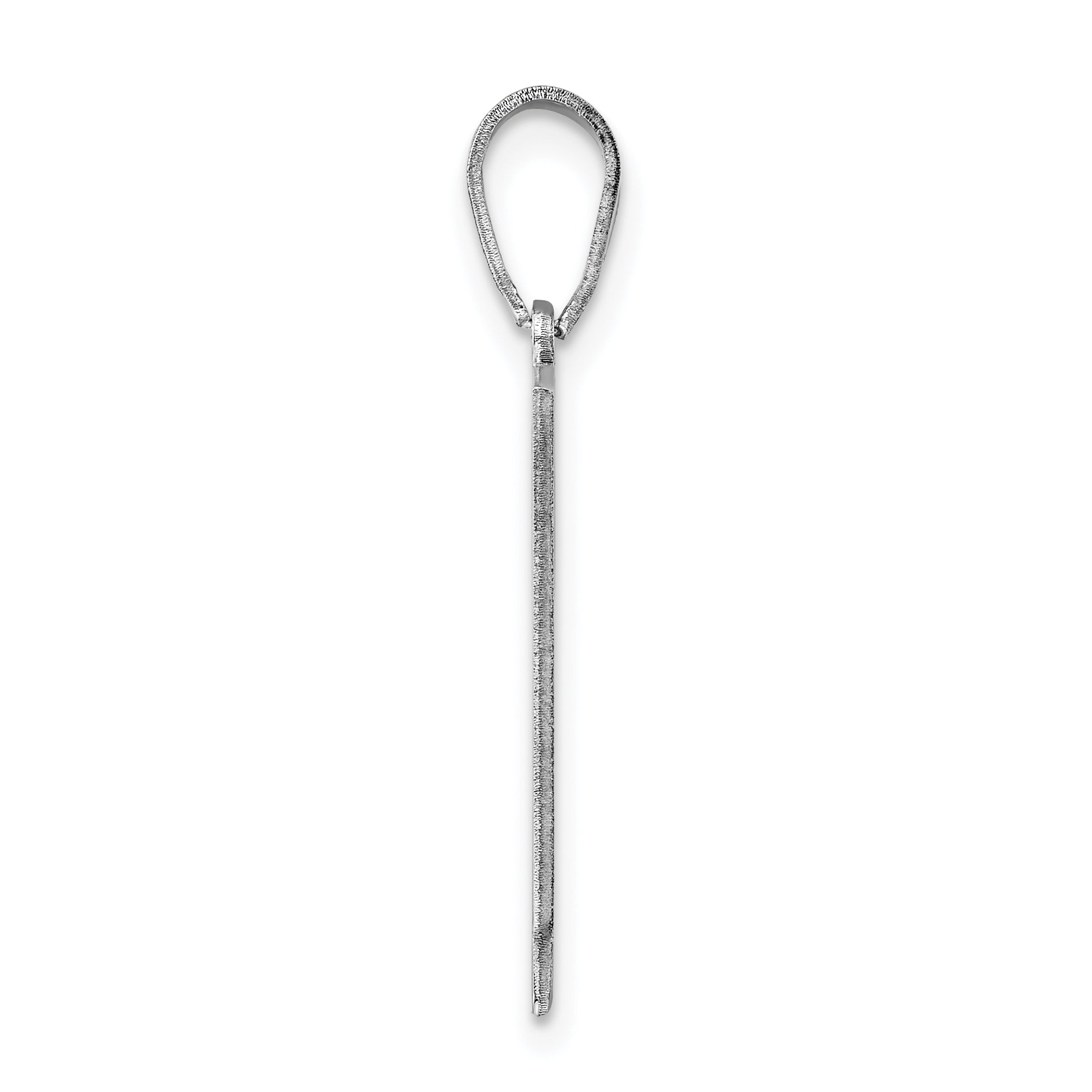14K White Gold 14Kw Nevada State Pendant