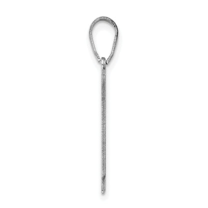 Sterling Silver Silver/Rhodium Plated Nevada State Pendant