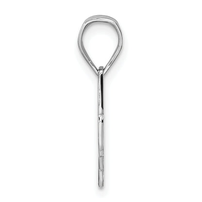 Sterling Silver Silver/Rhodium Plated Ohio State Pendant