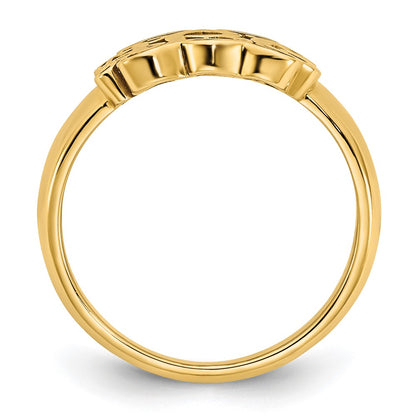 14K Yellow Gold Monogram Ring
