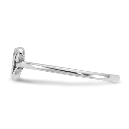 14K White Gold 14Kk Script Or Block Font Double Initial Ring