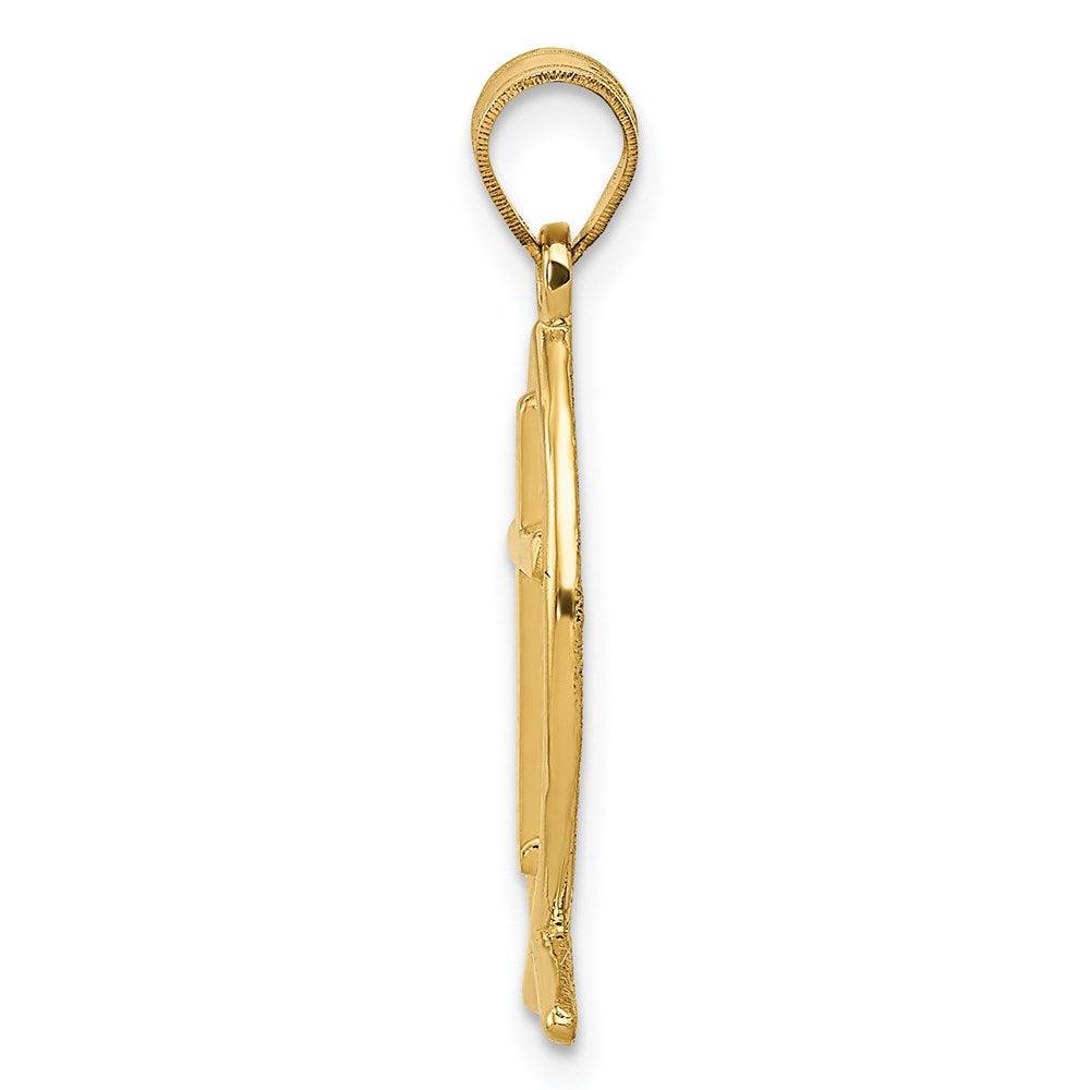 14k Yellow Gold Ichthus Fish Pendant