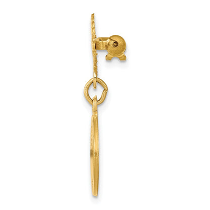 14k Yellow Gold 14k Saint John the Baptist Medal Pin