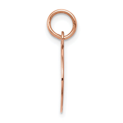 14k Rose Gold 14k Rose Gold Plain .013 Gauge Circular Engraveable Disc Charm