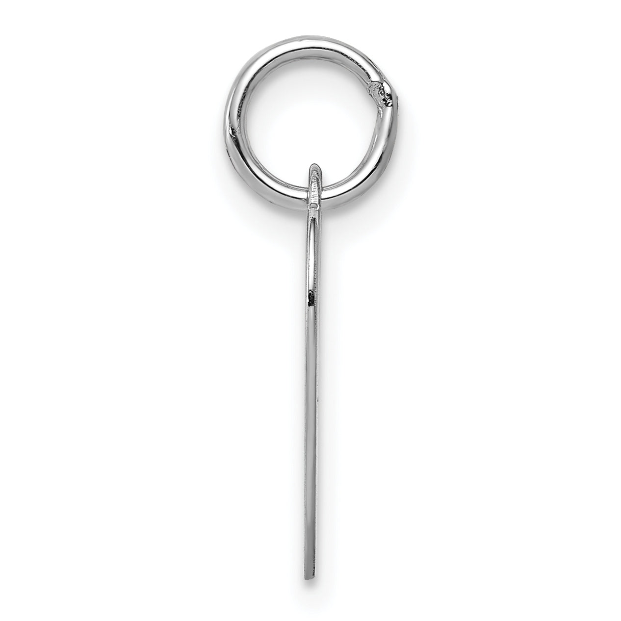 14k White Gold 14k White Gold Plain .009 Gauge Engravable Heart Charm