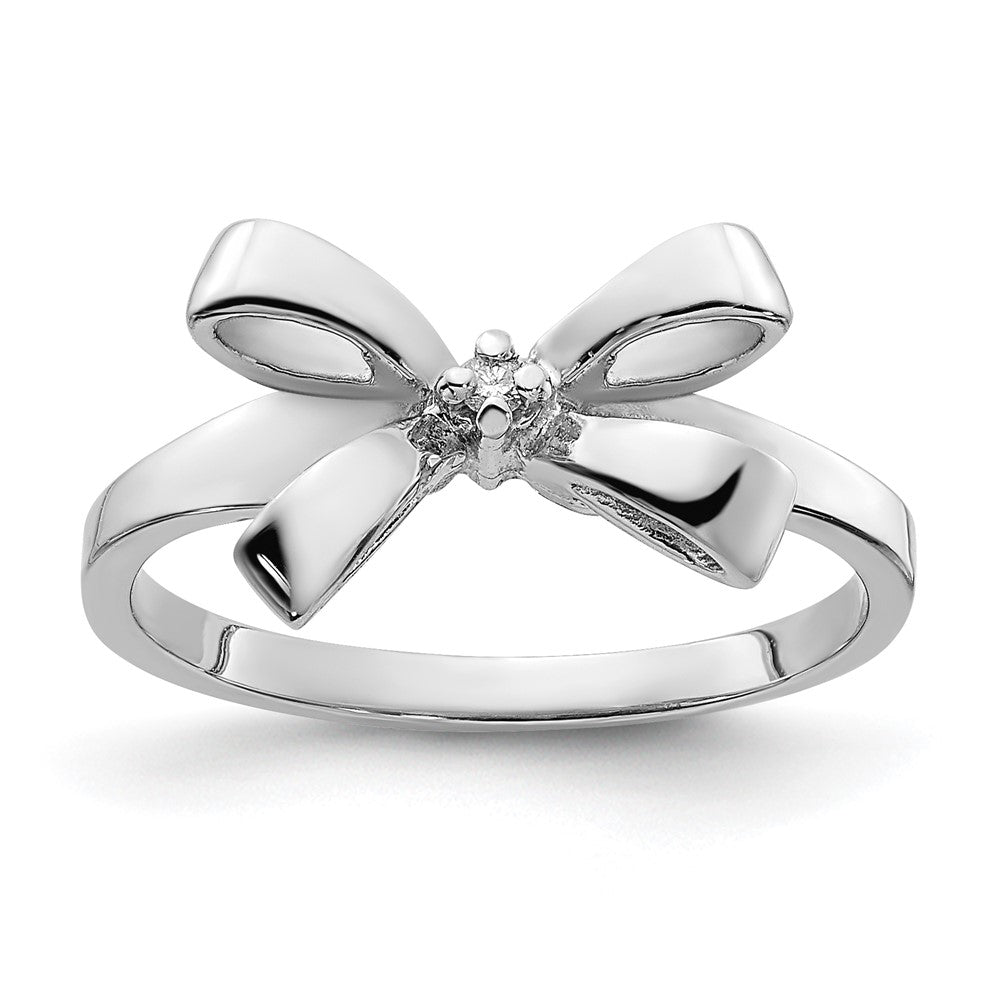 14k White Gold A Real Diamond ring