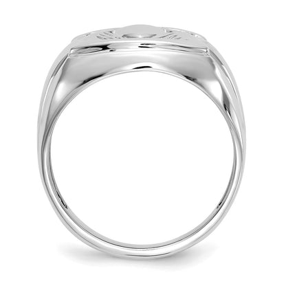 14k White Gold VS Real Diamond men's ring