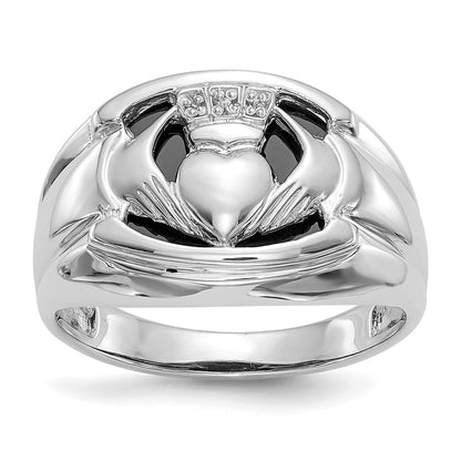 14k White Gold VS Real Diamond men's ring