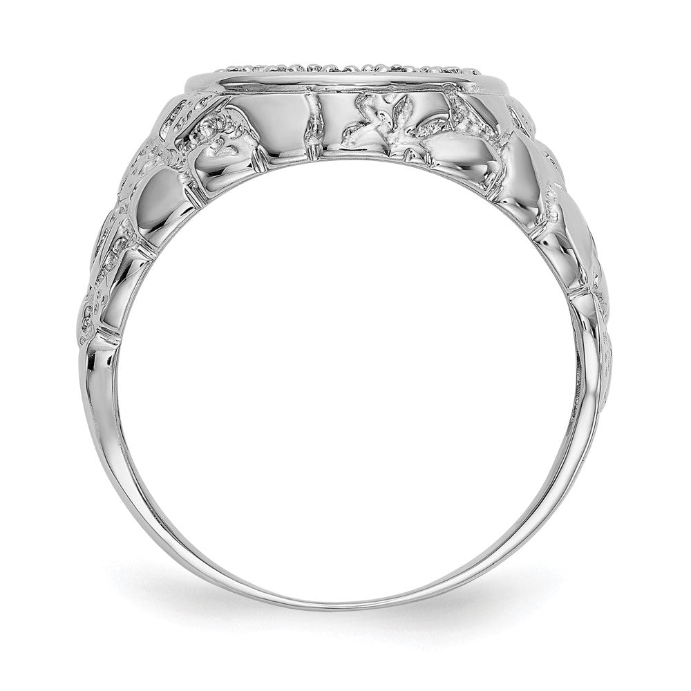 14k White Gold A Real Diamond Ring