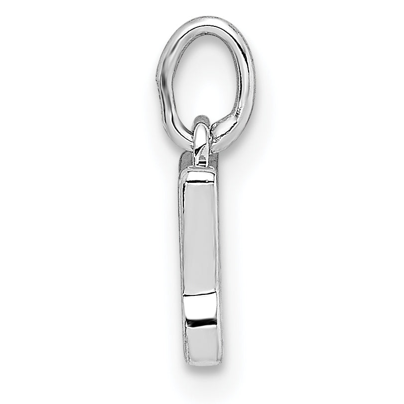 14K White Gold Cut Out Butterfly Pendant