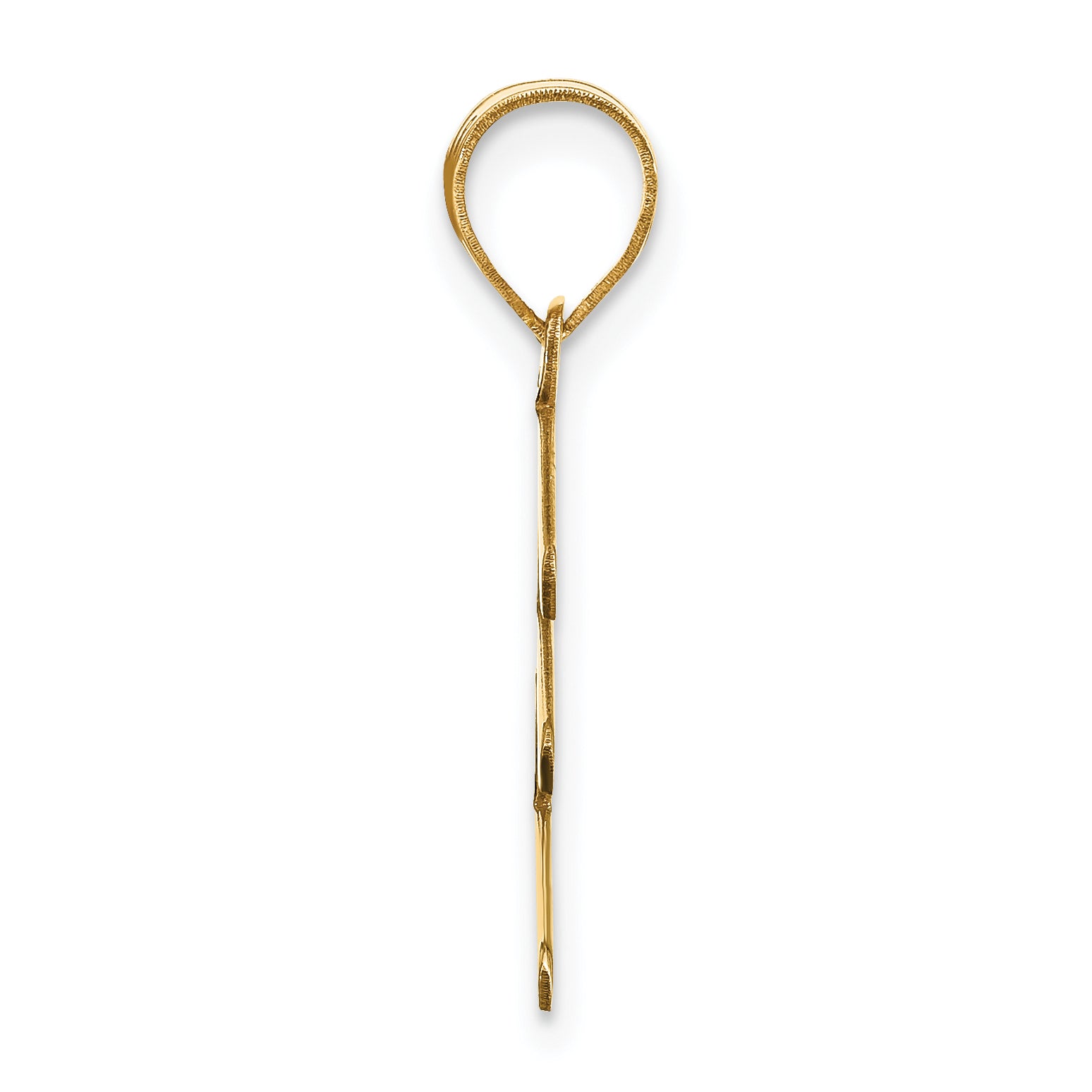 14k Yellow Gold 14k Polished Bubble Letter E Initial Pendant