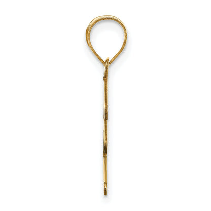 14k Yellow Gold 14k Polished Bubble Letter E Initial Pendant