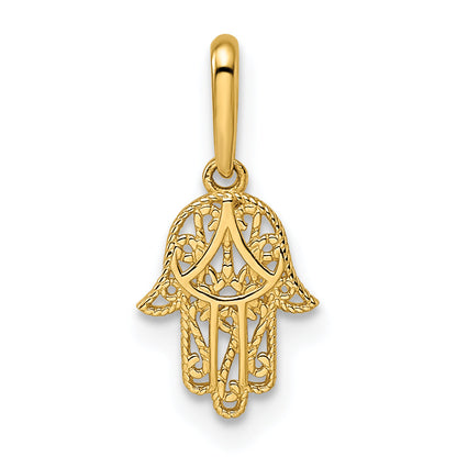 14k Yellow Gold 14k Hamsa Pendant