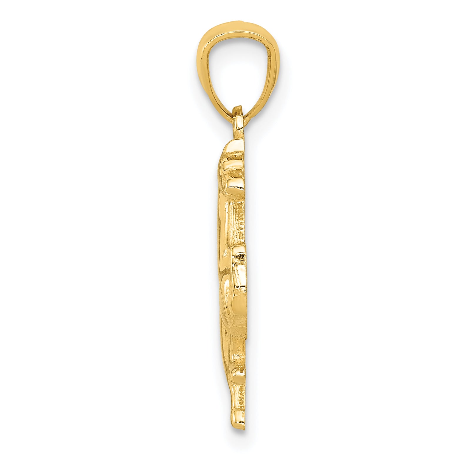 14k Yellow Gold 14k Trotting Horse Pendant