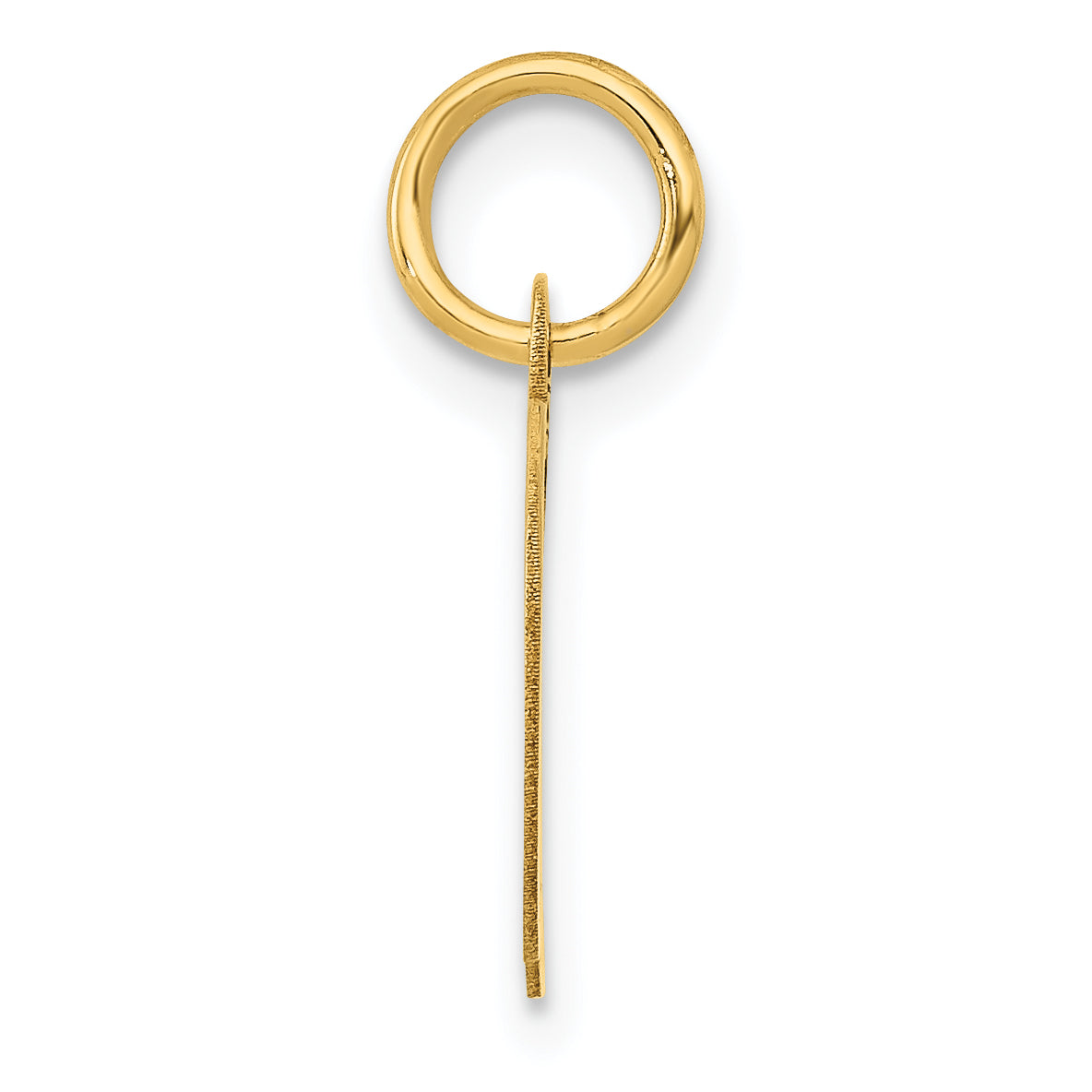 14k Yellow Gold 14K Small Fancy Script Letter D Initial Charm