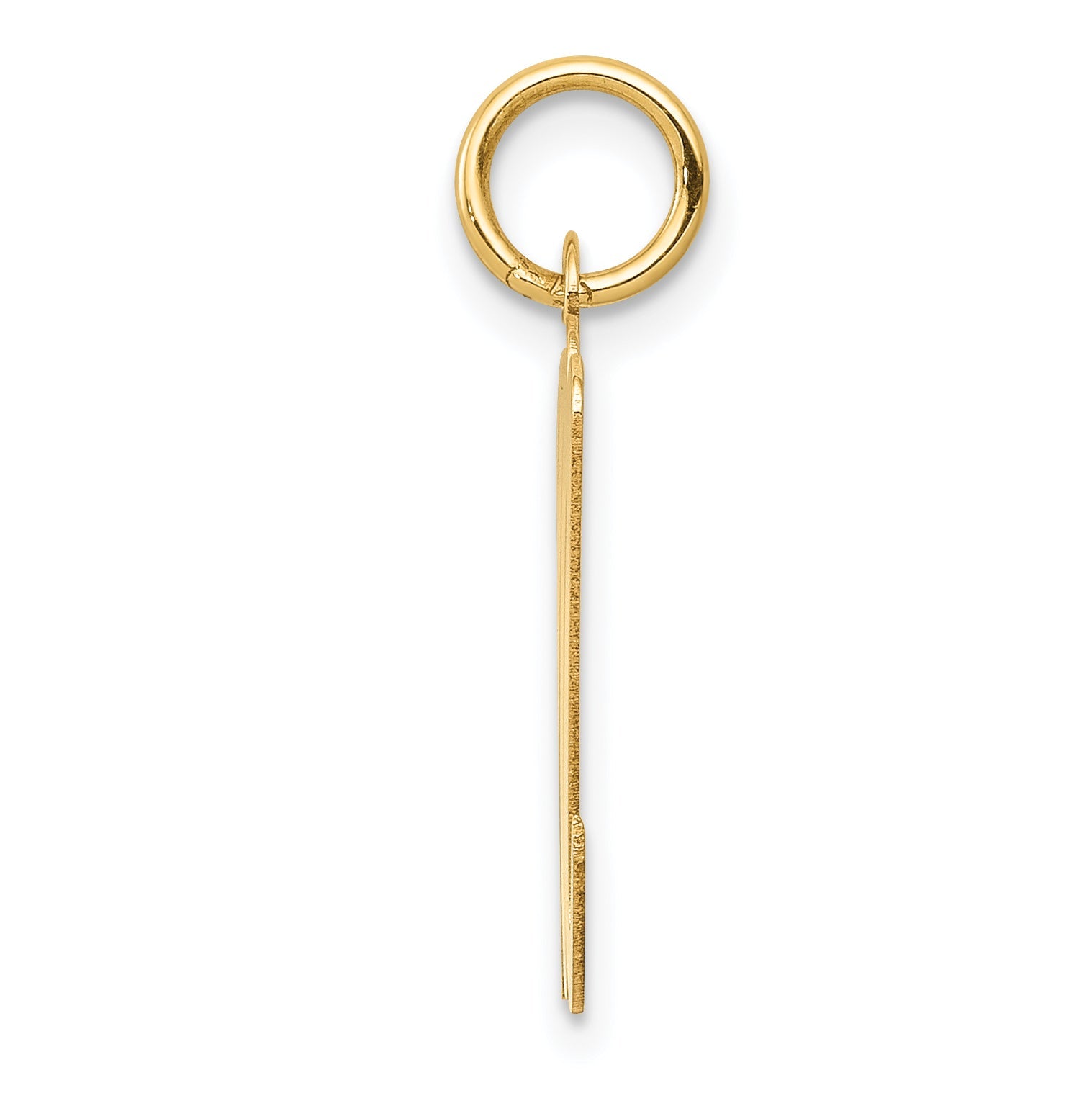14k Yellow Gold 14k Large Script Letter M Initial Charm